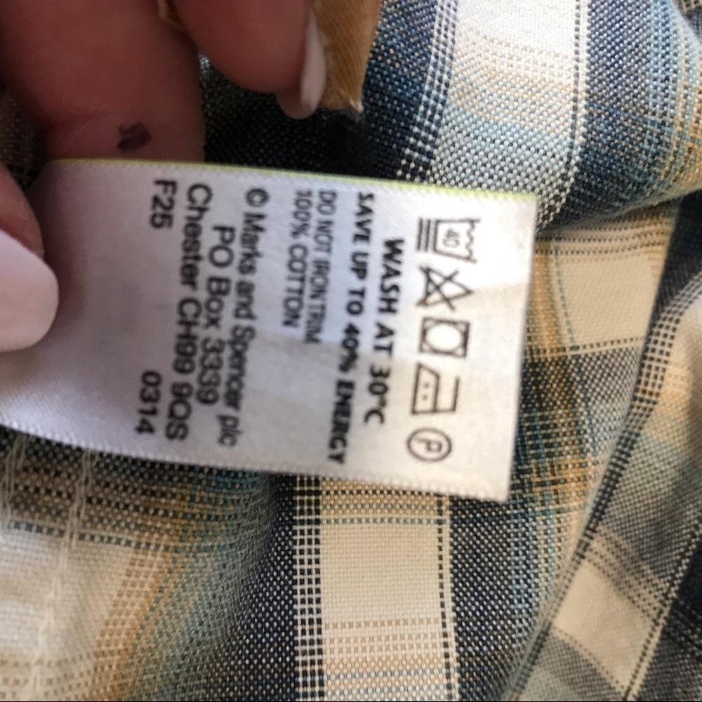 North Coast Marks & Spencer Oversized Plaid Shirt - Size Large - Picture 13 of 13